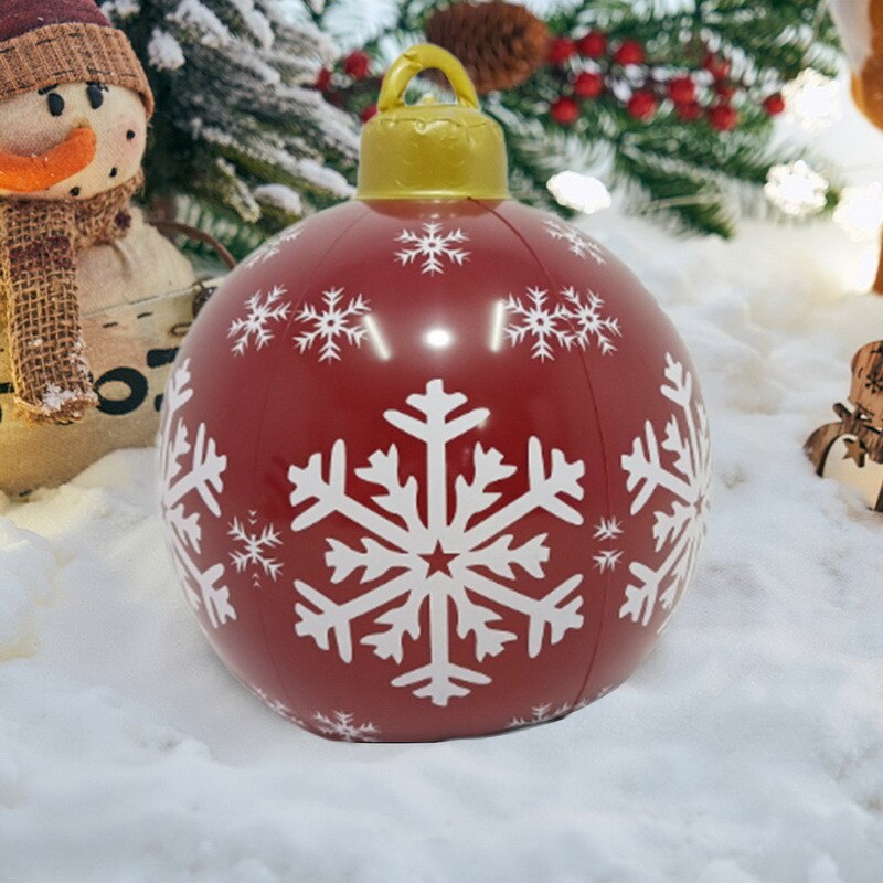Grootste Verkoop 16 Stijl 60Cm Giant Kerst Pvc Opblaasbare Versierd Bal Gemaakt Pvc Kerstboom Outdoor Decoratie Speelgoed Bal: S
