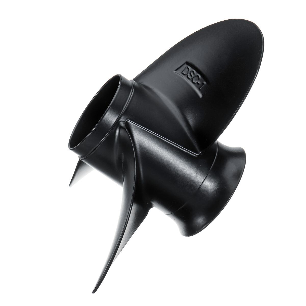 Hélice fueraborda de aluminio para barco Suzuki, 58100-93743, 9,9X11, 3 cuchillas, 10 dientes estriados, color negro, aleación de aluminio, para Suzuki 1/4-15Hp 9X11