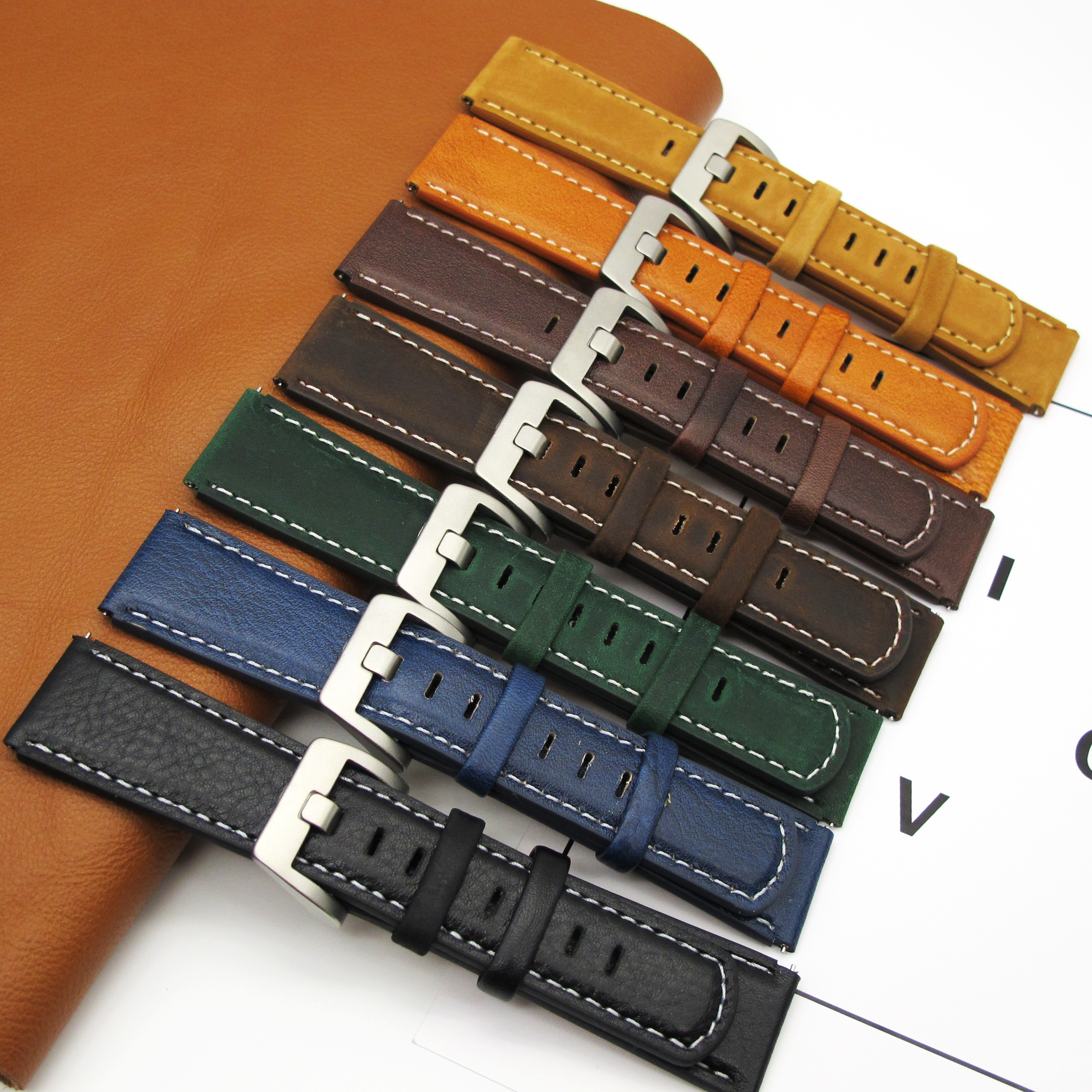 Leather strap for Apple Watch Ultra1 strap 49mm S10 46mm 42mm 45 44 41 40 38mm men's strap for Iwatch series 987654