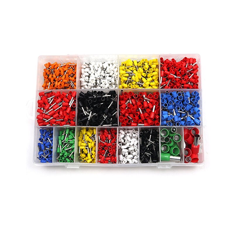 Electric Wire Butt Connector End Terminals Cable Ferrules Assorted Kit, Insulated Ferrule Crimp Terminal Block Cord End Wire