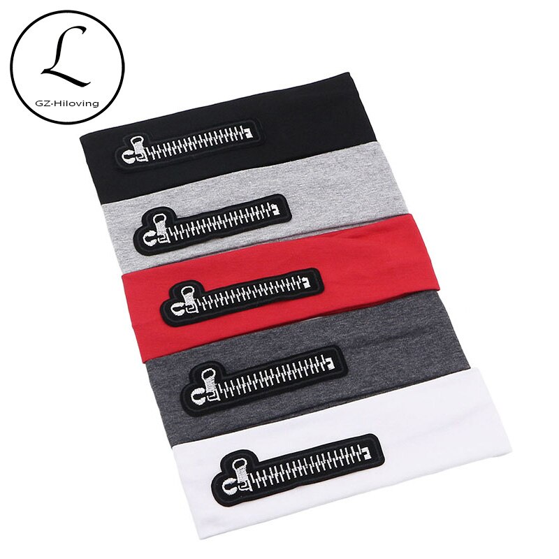 Diadema de algodón suave con cremallera para bebé, accesorios de bandas para el cabello para niña, turbante, accesorios para fotos, escolar