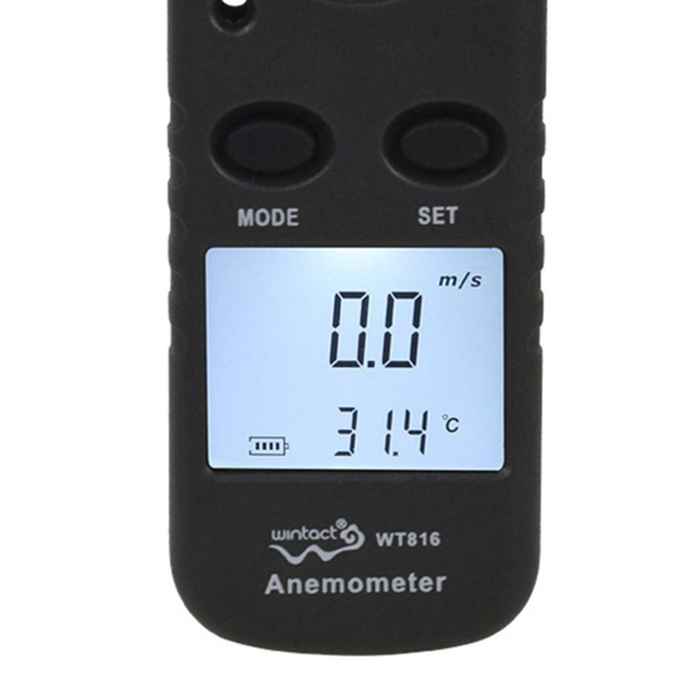 Digital Handheld Anemometer Impeller Of Anemometer Waterproof Shockproof Wind Speed Wind Temperature Humidity