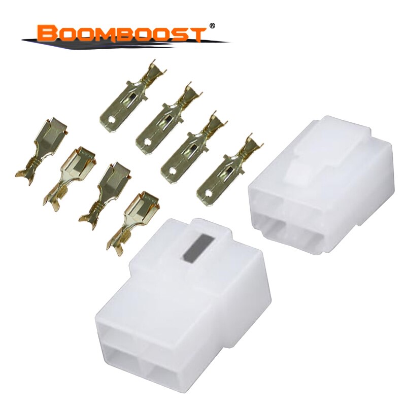 50 set For Motorcycle Ebike Car Automotive 6.3 Electrical Wire Connector Terminal Plug Kits Male Female Cable 6.3mm 2/4/6 pin