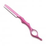 2 In 1 Hair Scissors Salon Hairdressing Scissors Thinning Haircut Scissors DIY Hair Trim Hair Styling Tools: pink