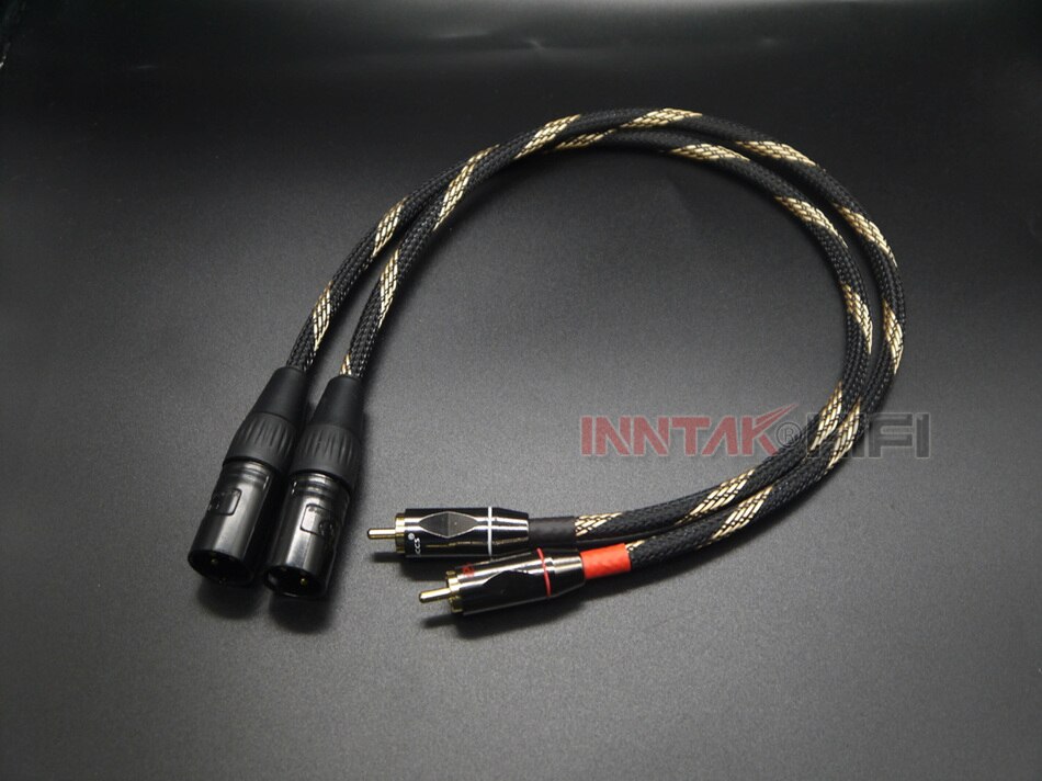 2Pcs/Pair CANARE AUDIO Cable RCA To XLR (Male or Female) HIFI Audio Cable For Amplifier DAC TV / 0.5M- 5M NO1062