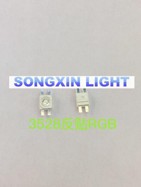 70pcs SMD 3528/6028 RGB LED Common Anode SMT Chip Tricolor (Red Green Blue) 1210 Shine down Light Emitting Diode Lamp