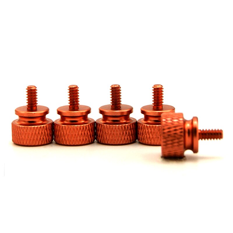 PC Cooling MOD Colorfull Hand Screws For Chassis Side Panel 5pcs: Champagne-5pcs