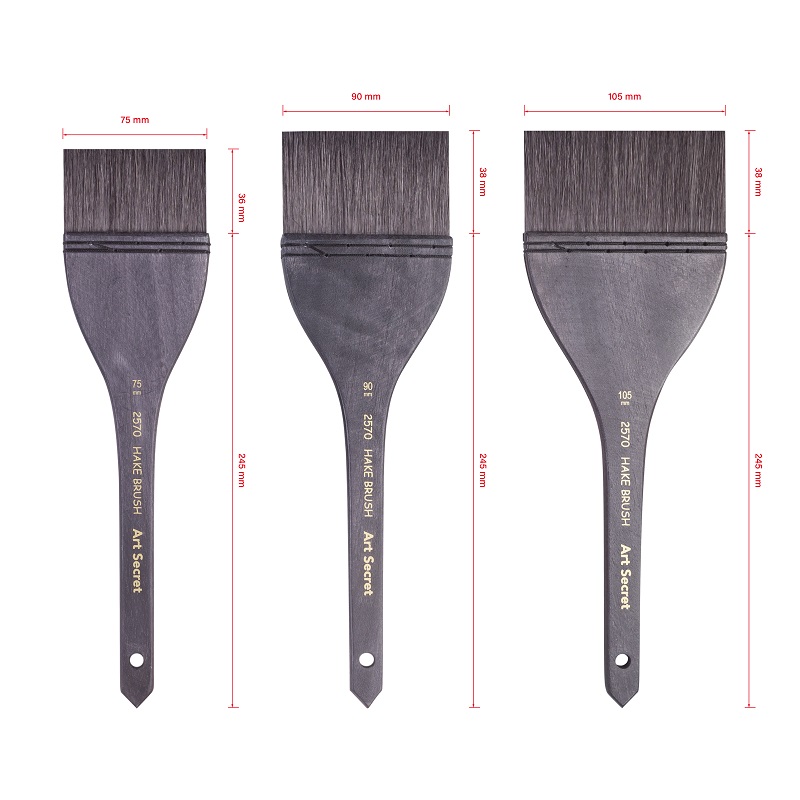 ArtSecret-dibujo de acuarela 2570 de alto grado, pincel negro grande, mezcla de pelo de ardilla, mango de madera, pinturas acrílicas, suministros de arte