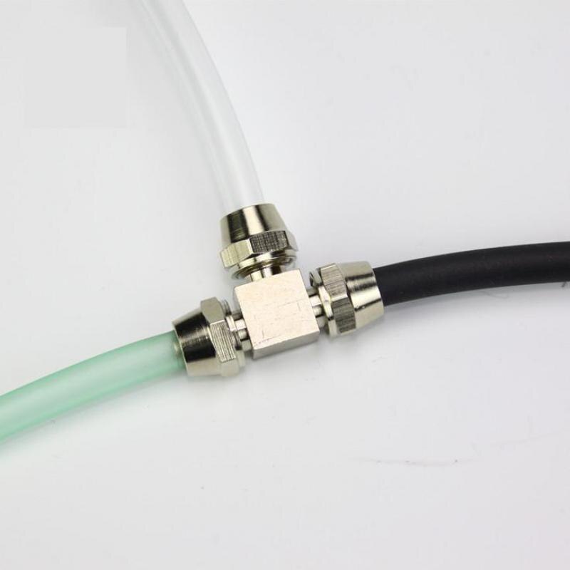 Rustfrit stål akvarie højtryk  co2 justerbar kontraventil luft  co2 rør konnektor til akvarie tilbehør