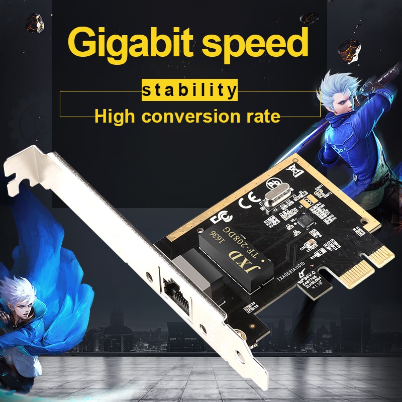 PCI Express PCI-E Network Card 1000Mbps Gigabit Ethernet RJ-45 LAN Adapter Converter Network Card
