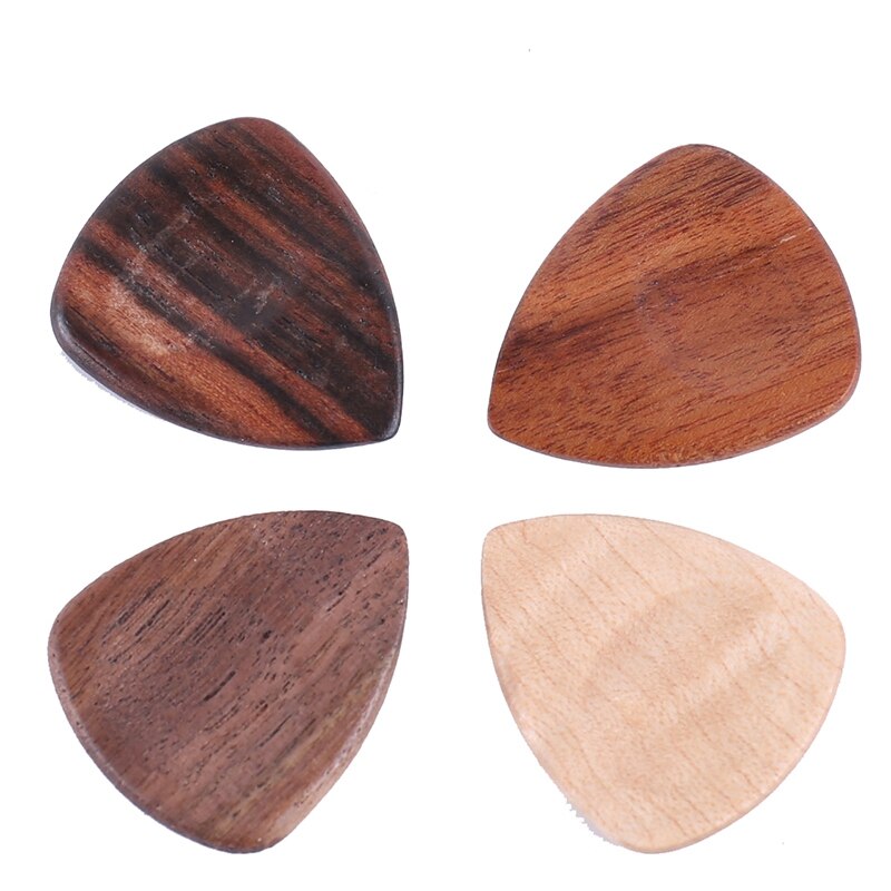 6Pcs Solid Wood Guitars Picks Plectrums Picks Finger Guitarra Picks for Musical Instrument Guitar Accessories