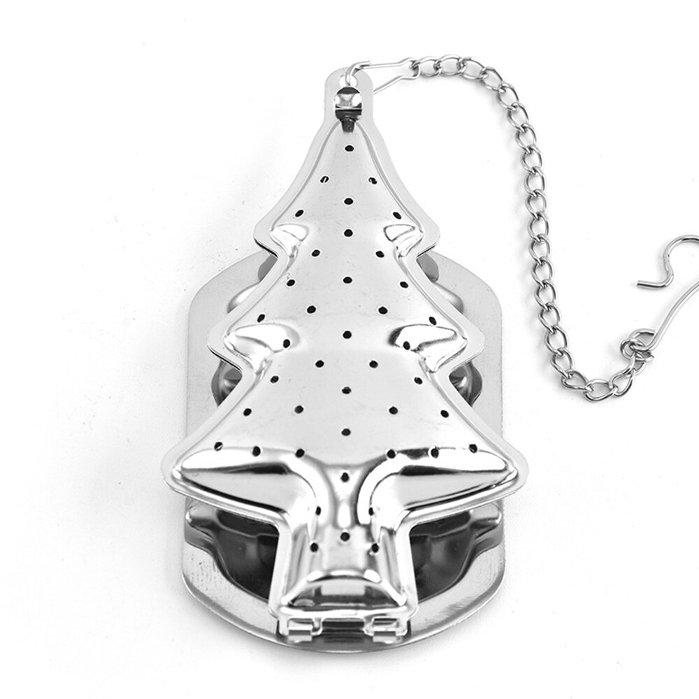 1 Pc Star Moon Tree Shapes Tea Infuser Stainless Steel Reusable Metal Tea Bag Filter Tea Strainer: 6