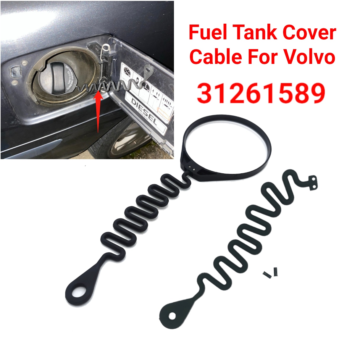 Fuel Tank Cap Cover Line Cable Wire Petrol Diesel Grandado