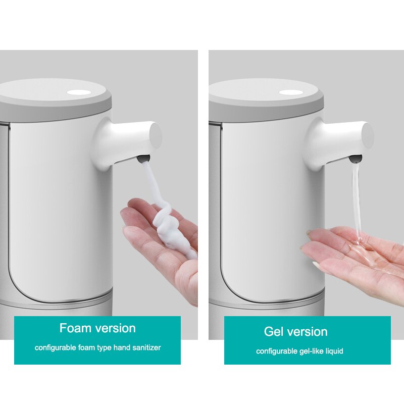 Distributeur automatique de savon électrique de 450ML, mousse parfaite, mains libres, Gel, chargeur USB