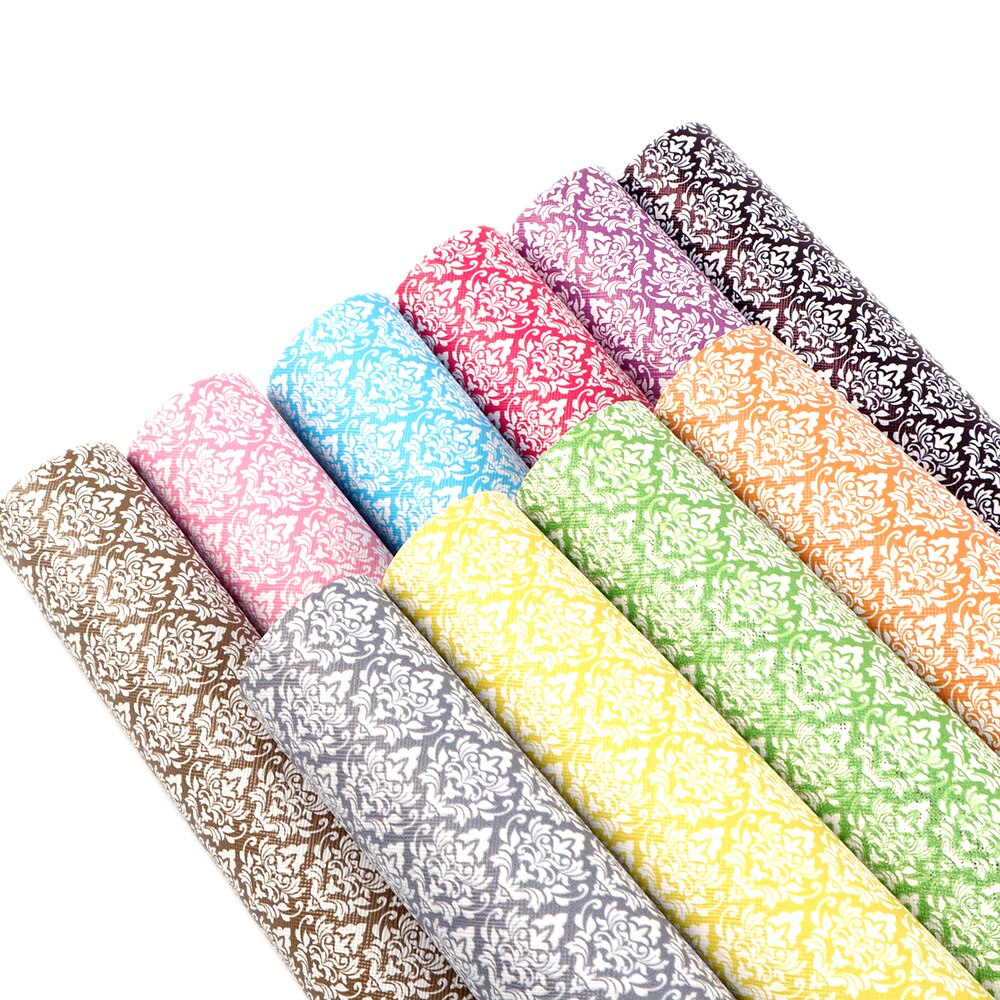 Assorted Printed Faux Leather Fabric For Sewing Artificial Synthetic PVC For DIY Bag Shoes Material Earrings Bows ,1Yc13592: 1080492001