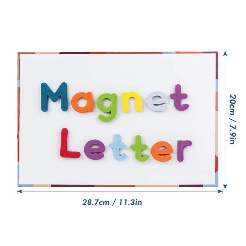 Magnetiske bogstaver 10/26 stk store bogstaver små bogstaver skum alfabet abc sæt pædagogisk legetøj læring til køleskab køleskab magn  a4 q 7