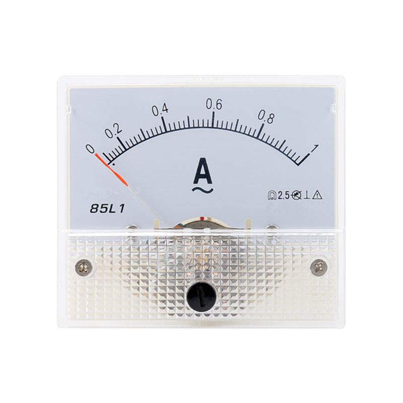 1pc 85L1 AC Panel Meter Analog Panel Ammeter Dial Current Gauge Pointer Ammeter