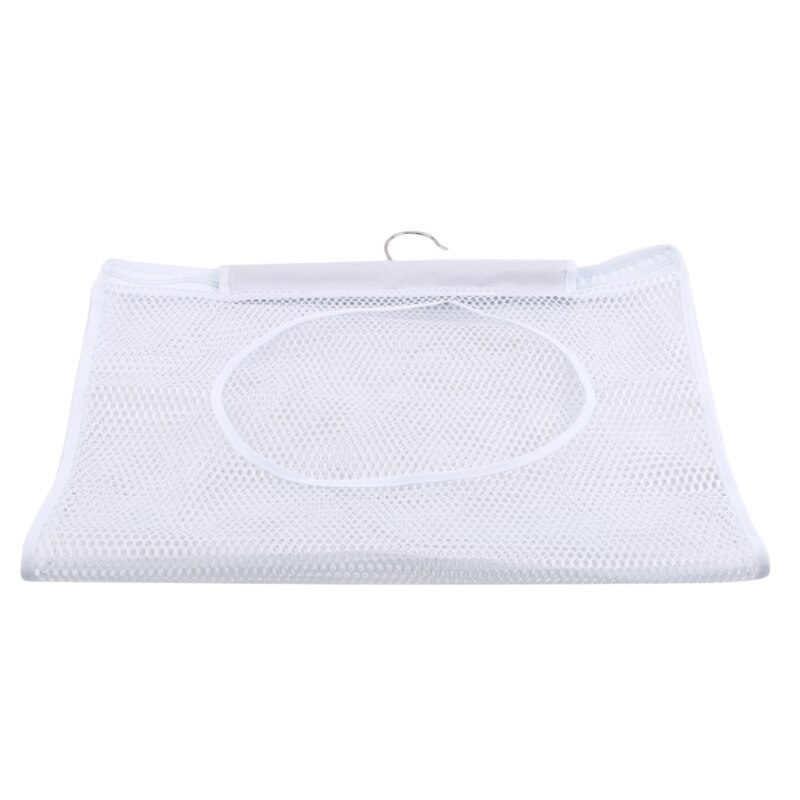 1PCS Mesh Laundry Hamper Folding Hanging Storage Basket Portable Space Saving Bag Suitable For Cleaning: white