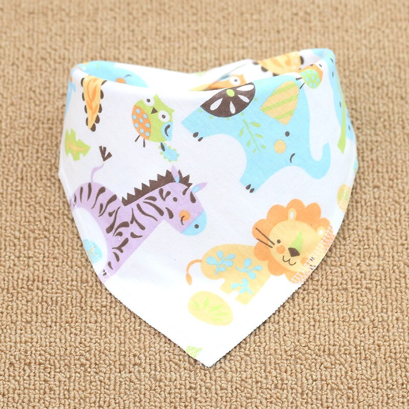 Baby Bibs Cotton Baby Feeding Apron Triangle Cute Baby Bibs Girls Boys Cartoon Feeding Scarf Bib Collar Bib Burp Cloth