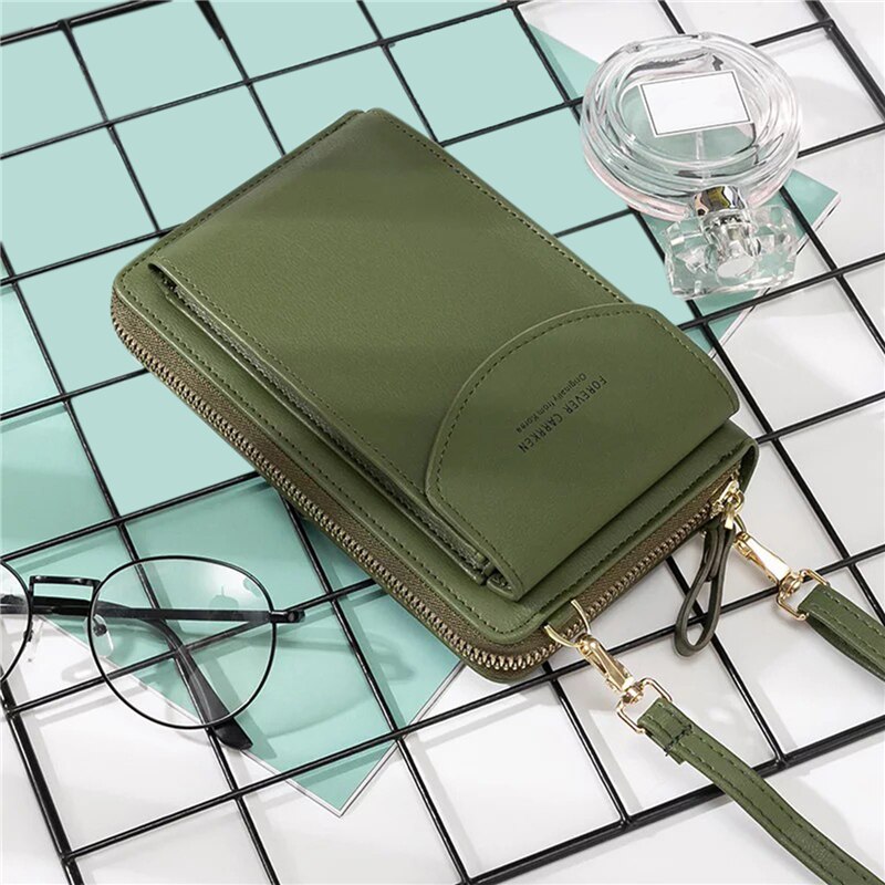 Women Wallet Messenger Bag women's Purse Buckle Zipper Bag Soft Leather Versatile women's Bag Shoulder Bag