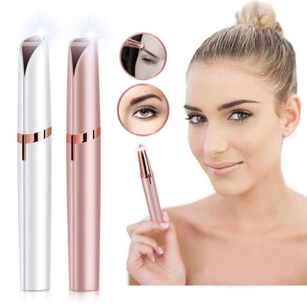 Tondeuse à sourcils électrique stylo outil homme femme propre dames rasoir automatique rasoir épilateur beauté épilation tondeuse