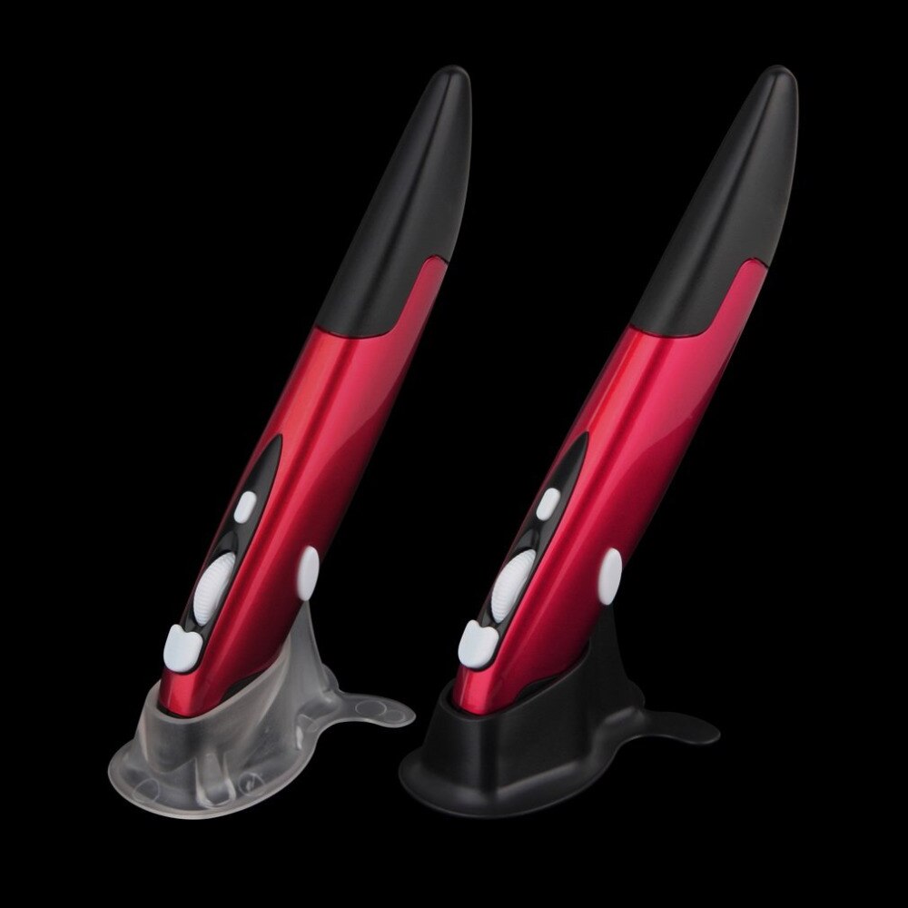 Mini 2.4GHz USB Wireless Optical Pen Air Mouse Rood Verstelbare 500/1000 DPI voor Computer Laptops & desktops 3 Kleur