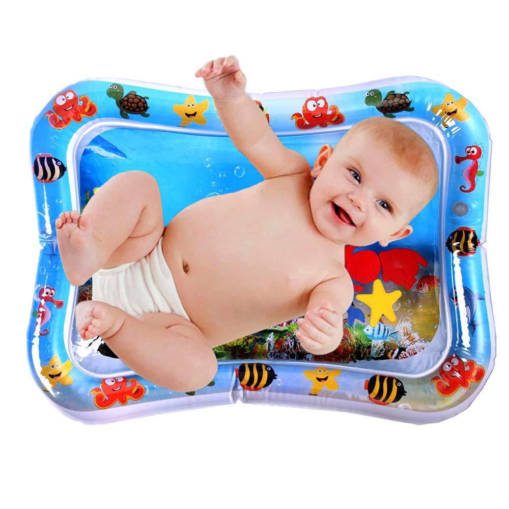 Baby lek vannmatte oppblåsbar spedbarn mage tid lekematte leker for barn matte sommer badestrand basseng spill baby treningsrom matte