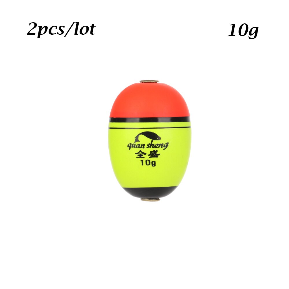 2PCS Long Oval Fishing Float 8g/10g/15g/20g/40g/60g Fishing Bobber EVA Plastic Elastic Outdoor River Sea Buoyancy Fish Tackle: B- 10g