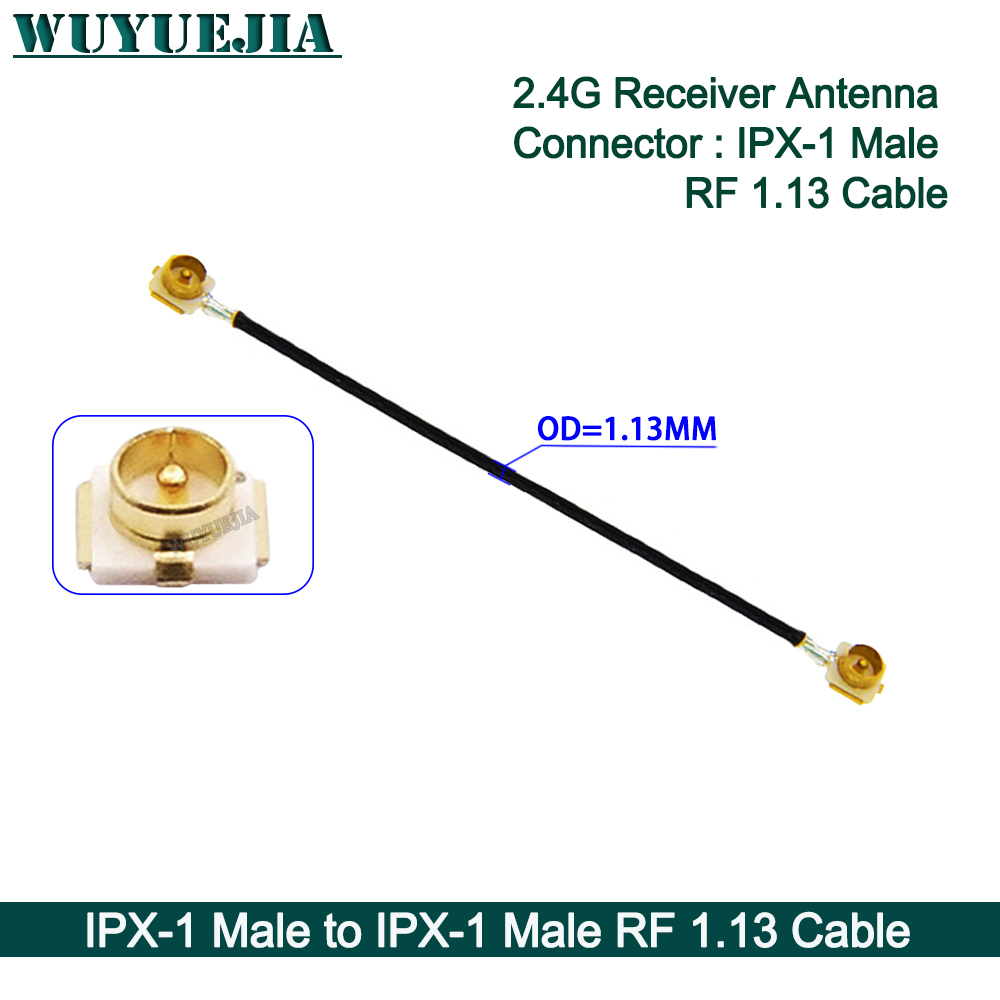 1 Uds IPX1 RF1.13 Cable uFL/u.FL/IPX-1 hembra a IPX1 macho/hembra antena WIFI Cable de extensión en espiral Cable RF 5 ~ 60cm: Gris oscuro / 1 P