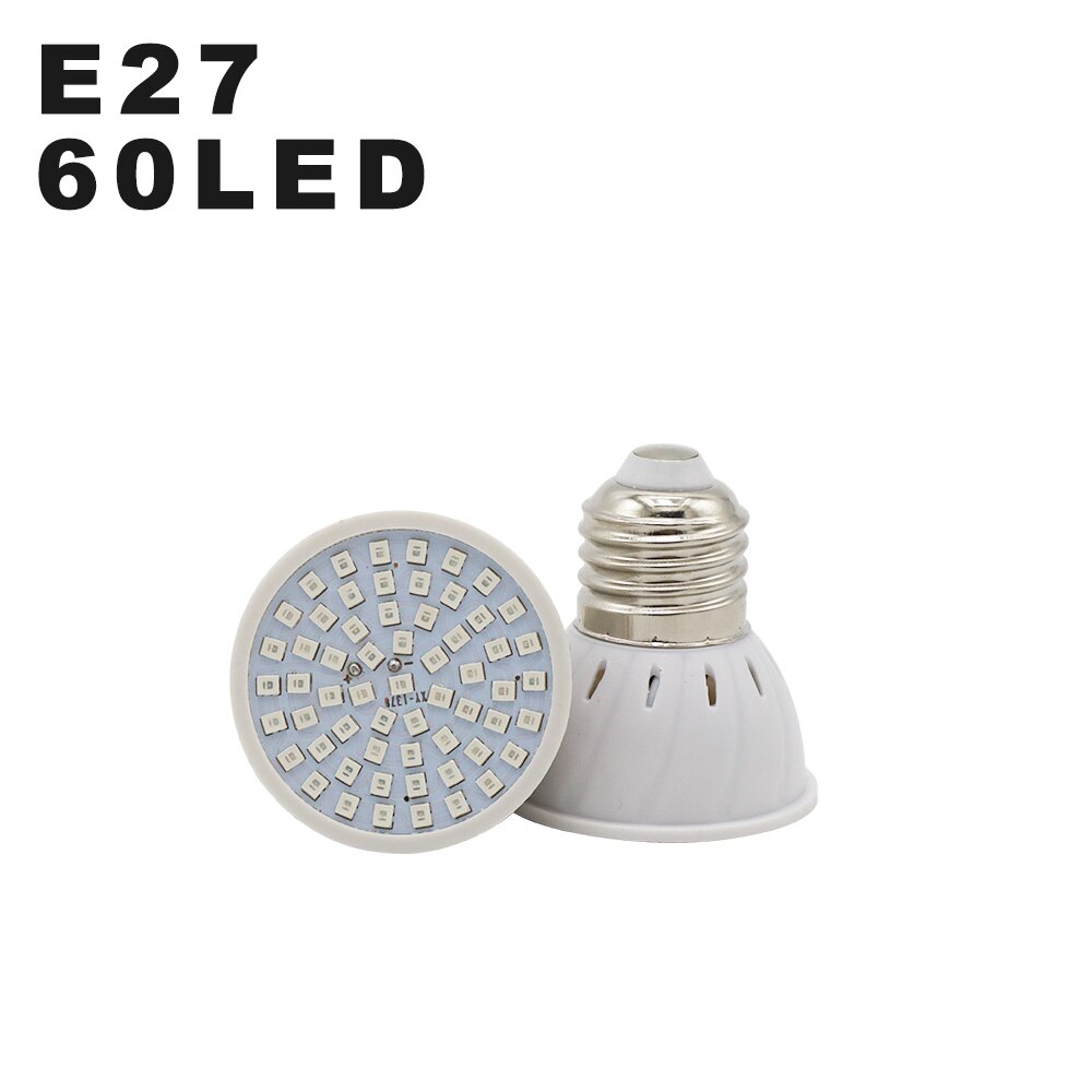 18LEDs 28LEDs Plant Growing Lamp Bulbs Growing Lights Full Spectrum Growth Lamps for Indoor Flower Potted Planting: 60LEDs Bulb