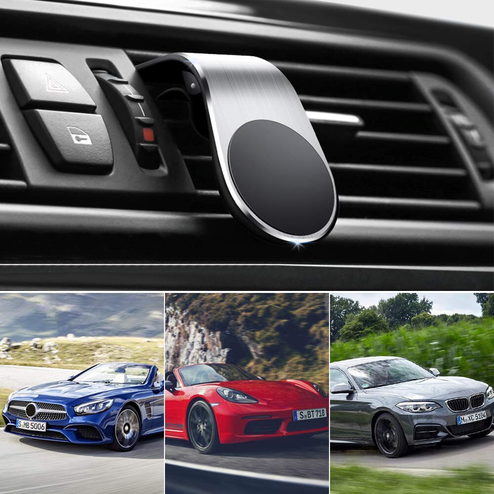 360 Metalen Magnetische Auto Telefoon Houder Voor Samsung S20 Huawei P40 Xiaomi 11 10 Magneet Gps Mount Houder Stand Voor iphone 12 11X7
