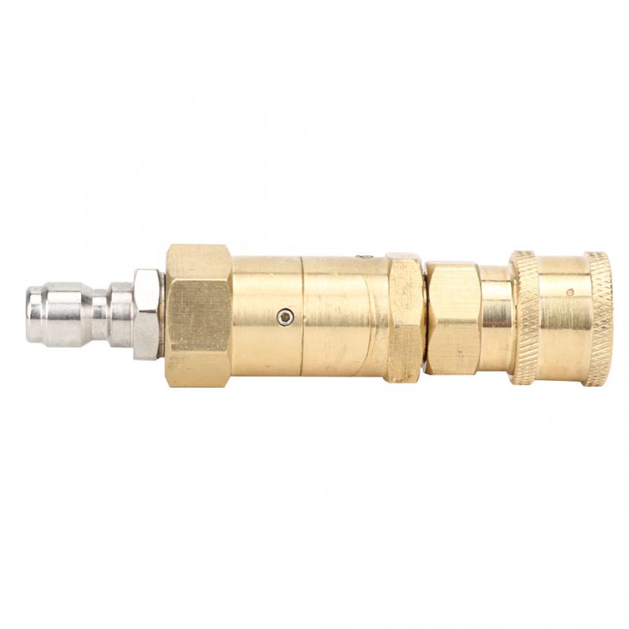 Pressure Washer High Pressure Washer Adapter 360 Degrees Rotation 1/4in Brass Quick Coupling Adapter Hidrolavadora Portatil