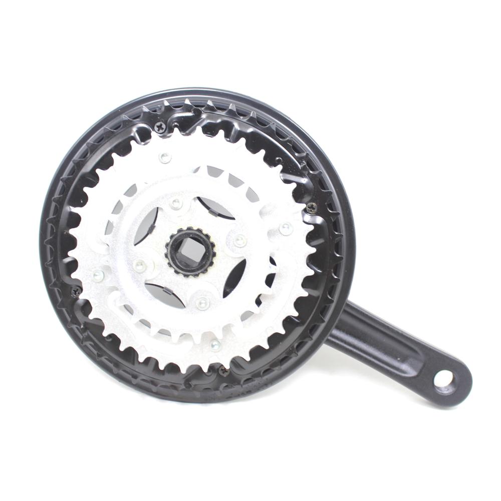 42-34-24T 7/8/9 velocidad platos y bielas de bicicleta de montaña velocidad variable biela de bicicleta set 170mm aleación de aluminio manivela cuadrado agujero piñón bicicleta parte