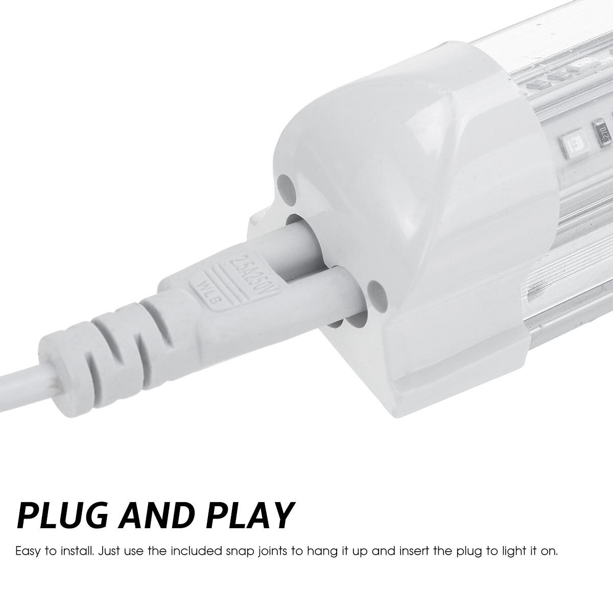 36W Disco Light UV LED Blacklight Integrated Tube UV Lamp LED Violet Light Tube for Blacklight Party Body Paint USB Charging