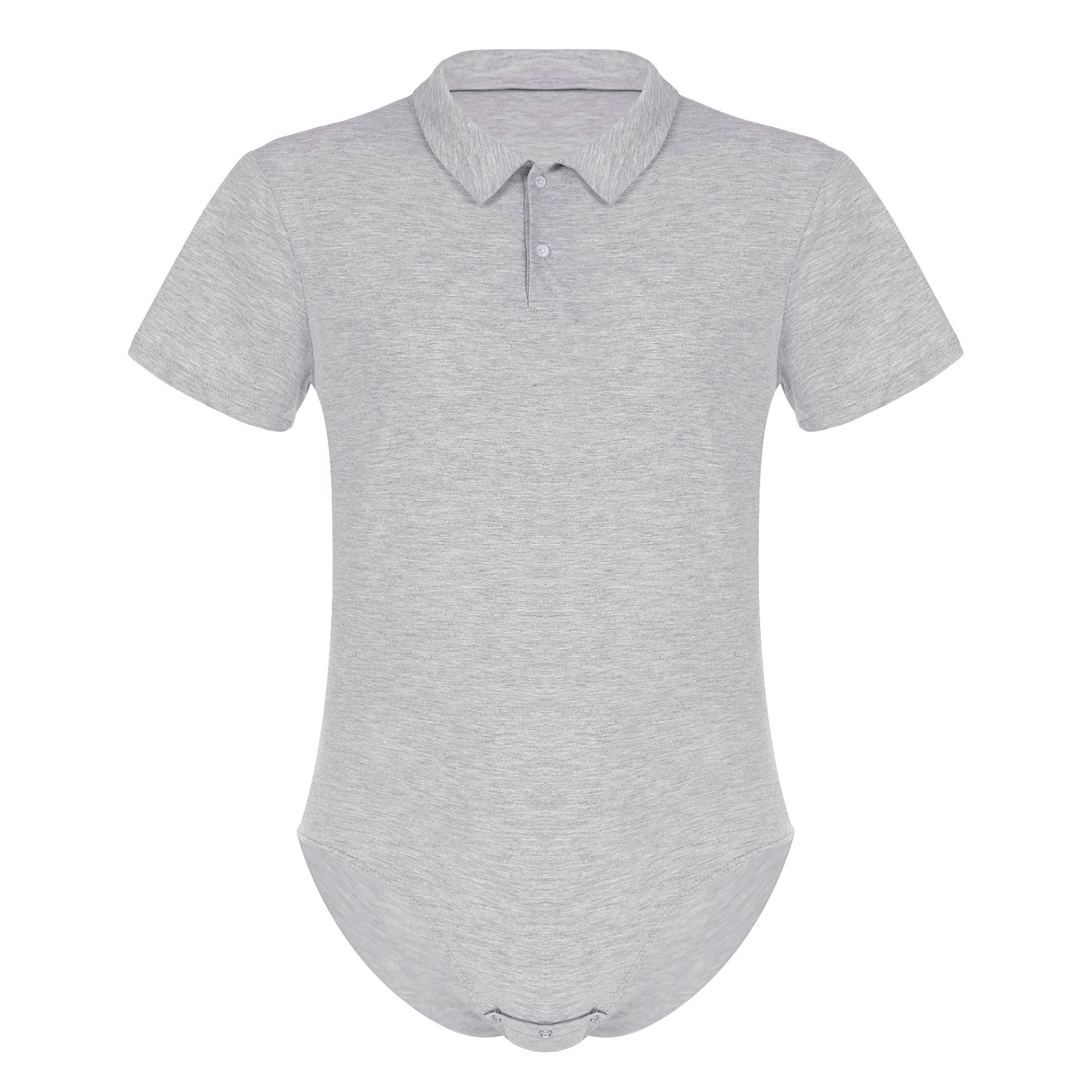 Herren-Karosserie für Erwachsene, Einteiler, Dessous, Windel, Strampler, Schlafanzug, Liebhaber, Umlegekragen, Druckknopf, Schritt, Hemd, Karosserie: XXXL / Blau