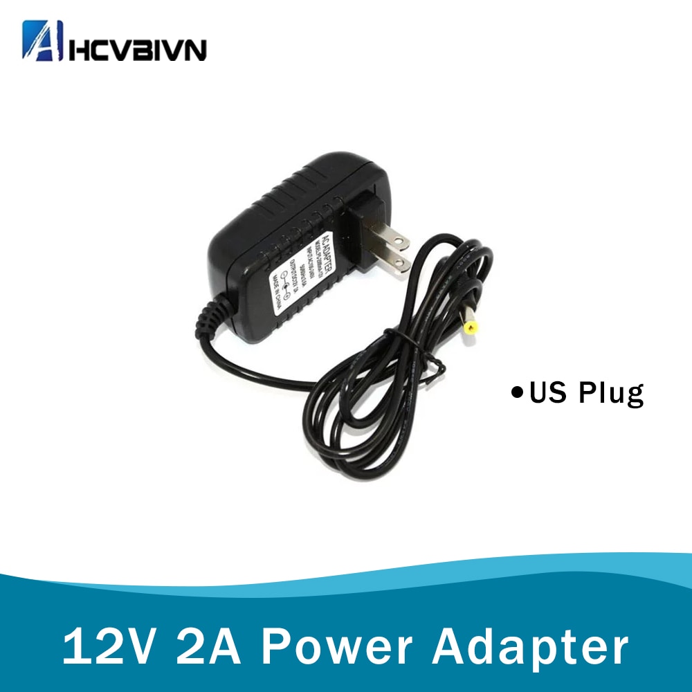 Ahcbivn 12V 2A Led Power Adapter Us Plug 5.5*2.5 Led Voeding Adapter Eu Plug Drive Voor 5050 3528 Led Strip