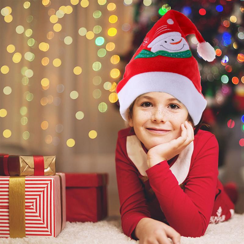 2 Stuks Zachte Kerst Hoeden Jaar Kerstman Hoeden Kerst Decors Kerst Kind Volwassen Hoed