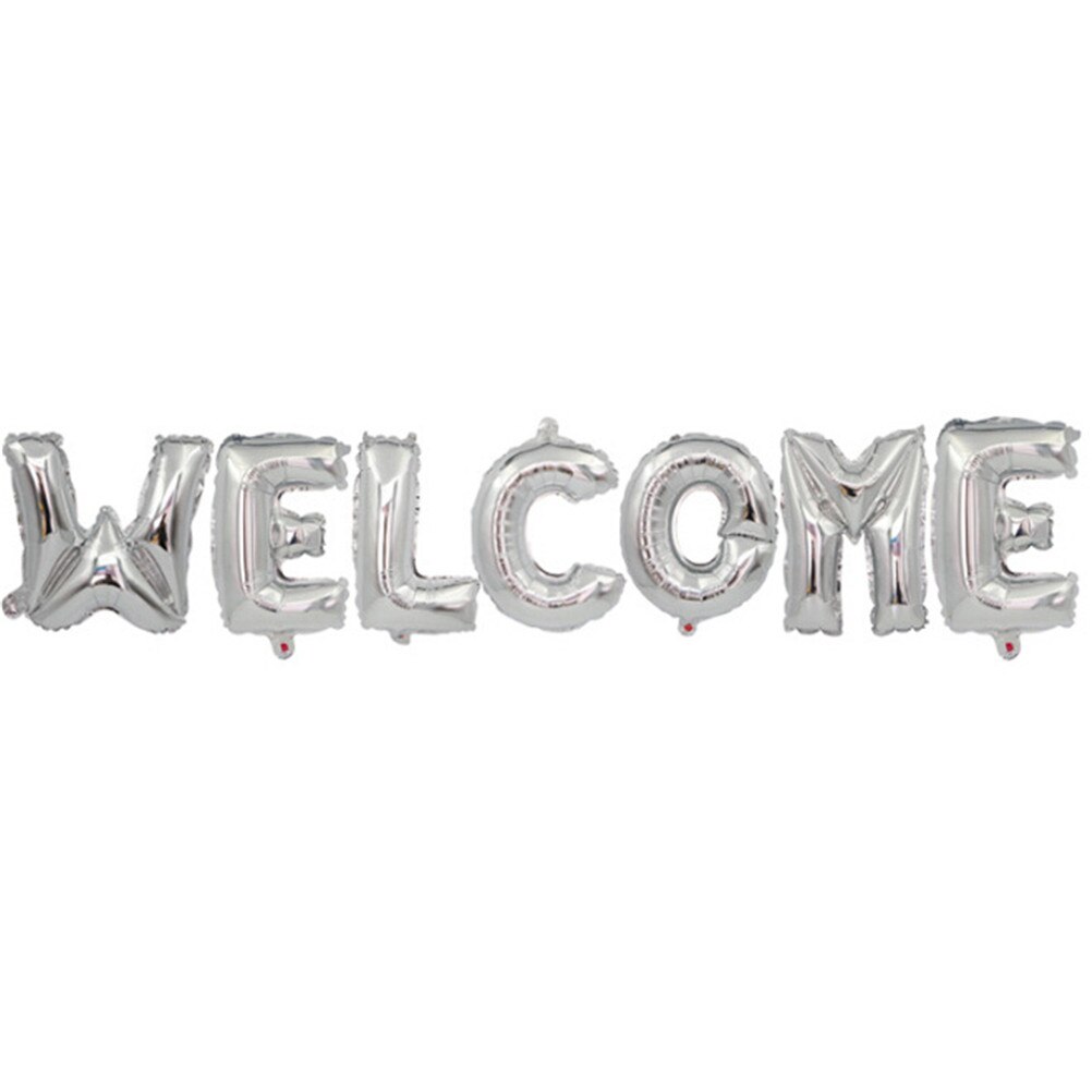 7 Stks/set Goud Zilver Letters Ballons Welkom Letters Folie Ballonnen Voor Verjaardag Bruiloft Party Decor Event Feestartikelen 16Inch