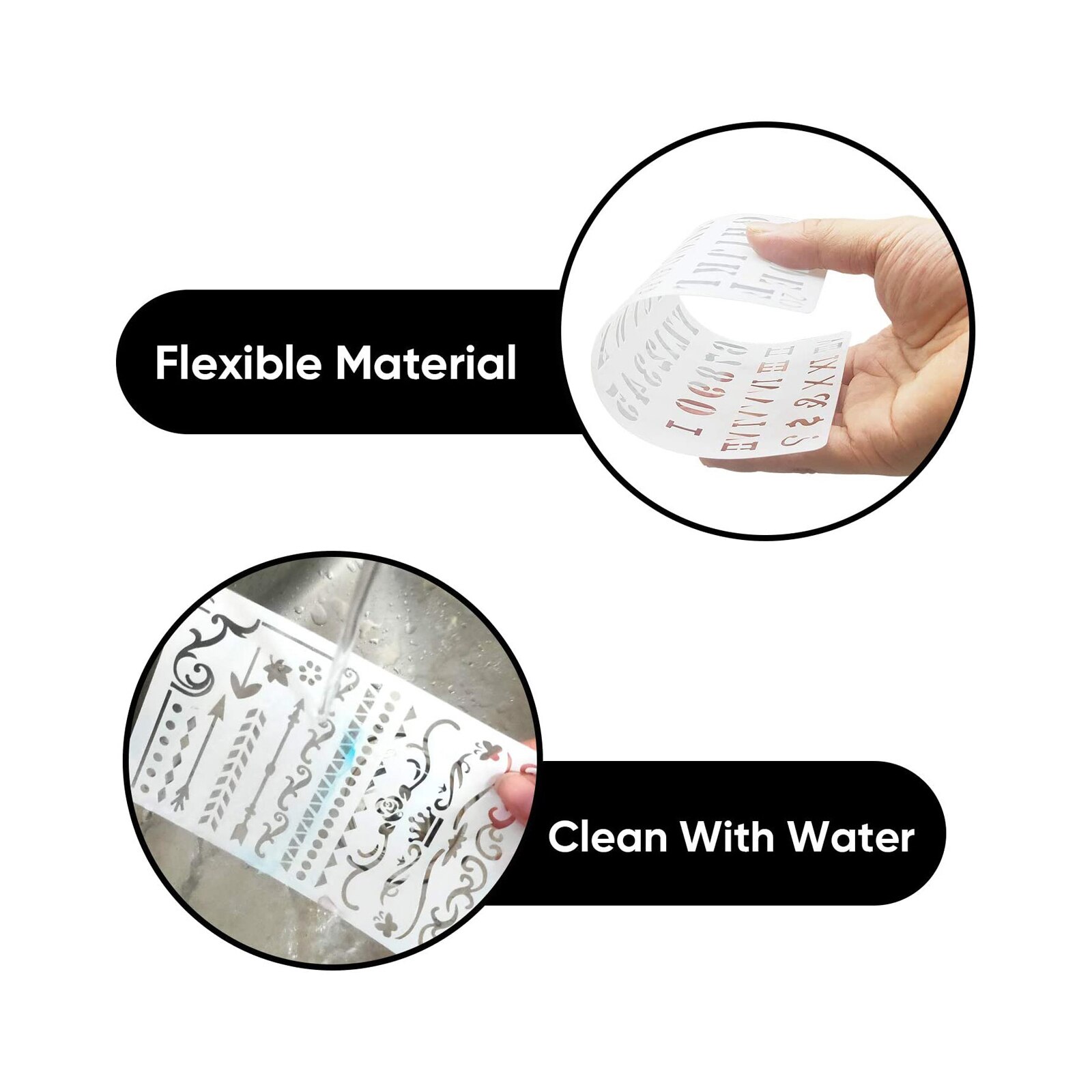 24Pcs Tekening Sjabloon Meerdere Patronen Plastic Planner Diy Tekening Sjabloon Dagboek Planner Journal Notebook Dagboek Scrapbook