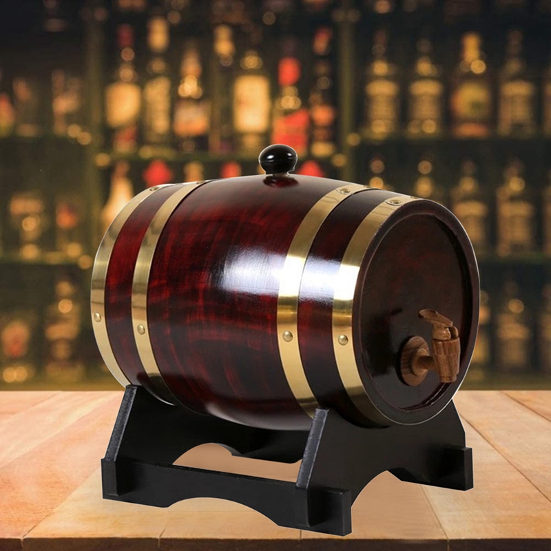 Dispensador de barril de whisky de 1,5l, decantador de barril de whisky casero para bebidas alcohólicas, cerveza y licor: Default Title