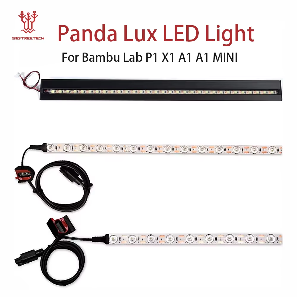 Bigtreetech panda lux led-lysbjælkesæt med høj lysstyrke led-lysstrimmelopgradering til bambu lab  p1 x1 a1 a1 mini