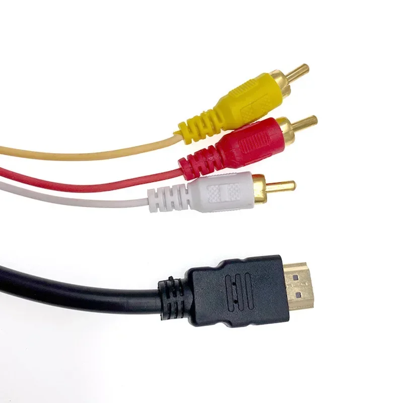 HDMI-kompatibel Zu 3RCA Kabel 1,5 M mit HDMI-kompatibel Stecker Zu AV Audio Video Draht für TV Nur für Player Zu TV