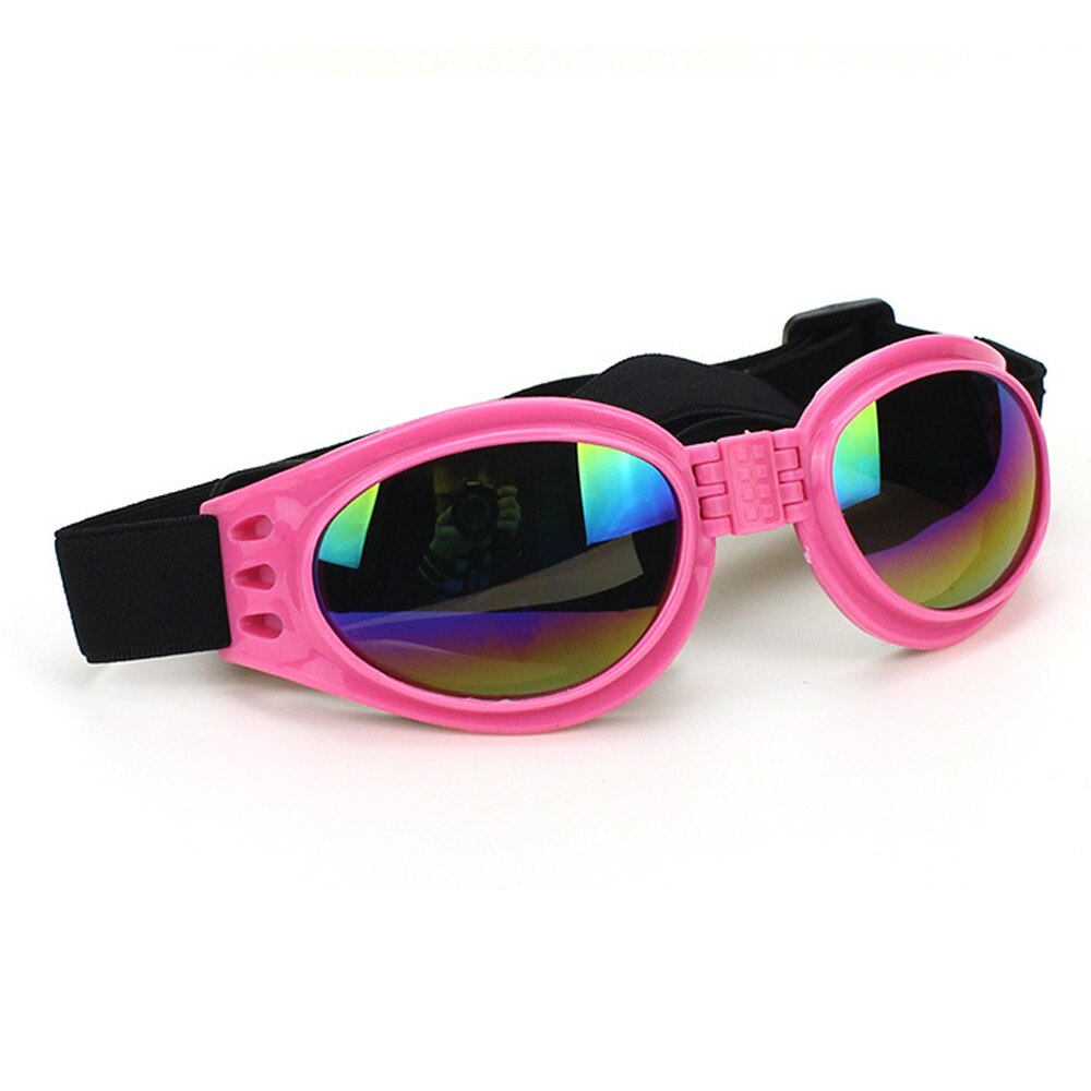 Cute Pet Glasses 6 Colors Foldable Pet Dog Sunglasses Pet Eyewear Dog Protection Goggles Sunglasses For Small Medium Large Dogs: Pink