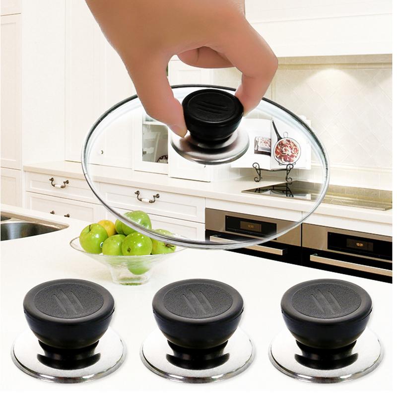 Cookware Pot Pan Deksel Vervanging Hand Grip Cover Knop Handvat Voor Keuken Circulaire Holding Knop Schroef Handvat 40