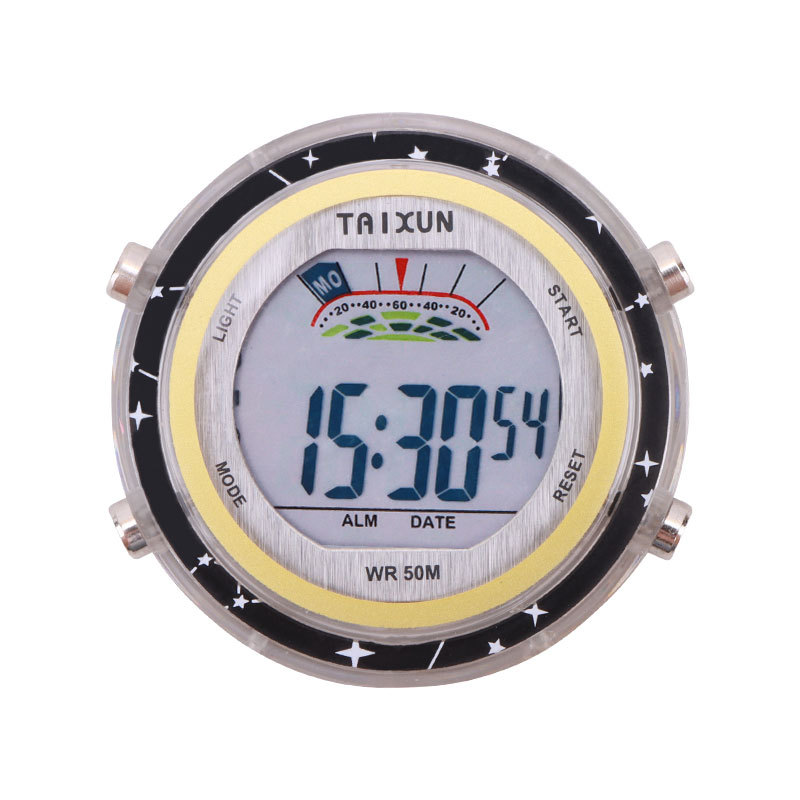 Motorrad Fahrrad uhr Universal- wasserdicht Fahrrad Lenker Uhr Uhr Edelstahl Leucht uhr Motorrad Zubehör: Braun