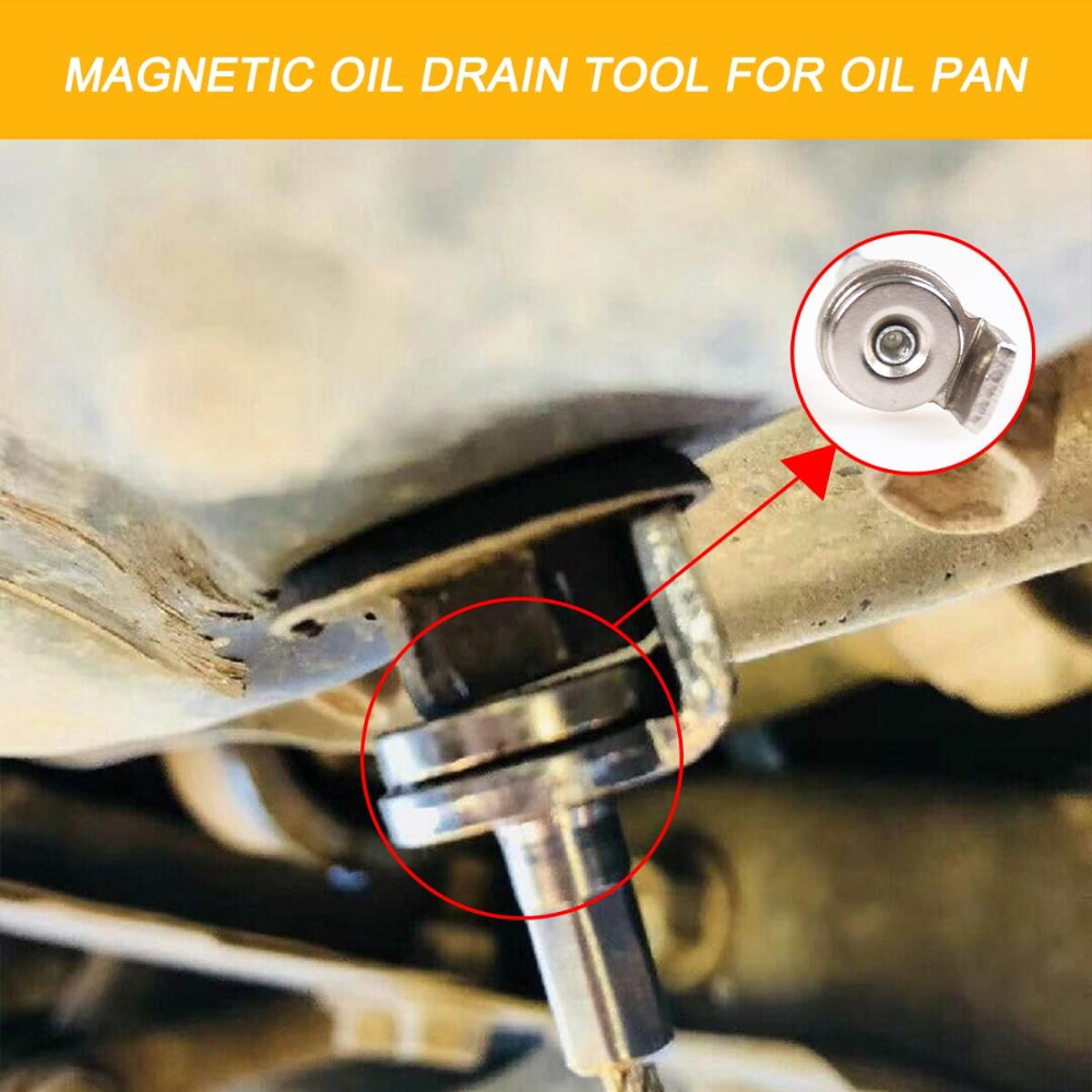 Strong Magnetic Car Oil Drain Plug Remover Tool Anti Scald Vehicle Oil Filter Sump Plug Removal Wrench Auto Oil Drain Plug