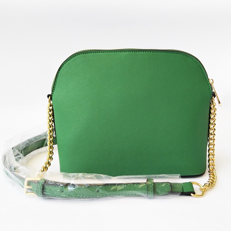 Woman Package Cross Leather Bag Small Shell Package Single Shoulder Messenger Chain Package Handbag