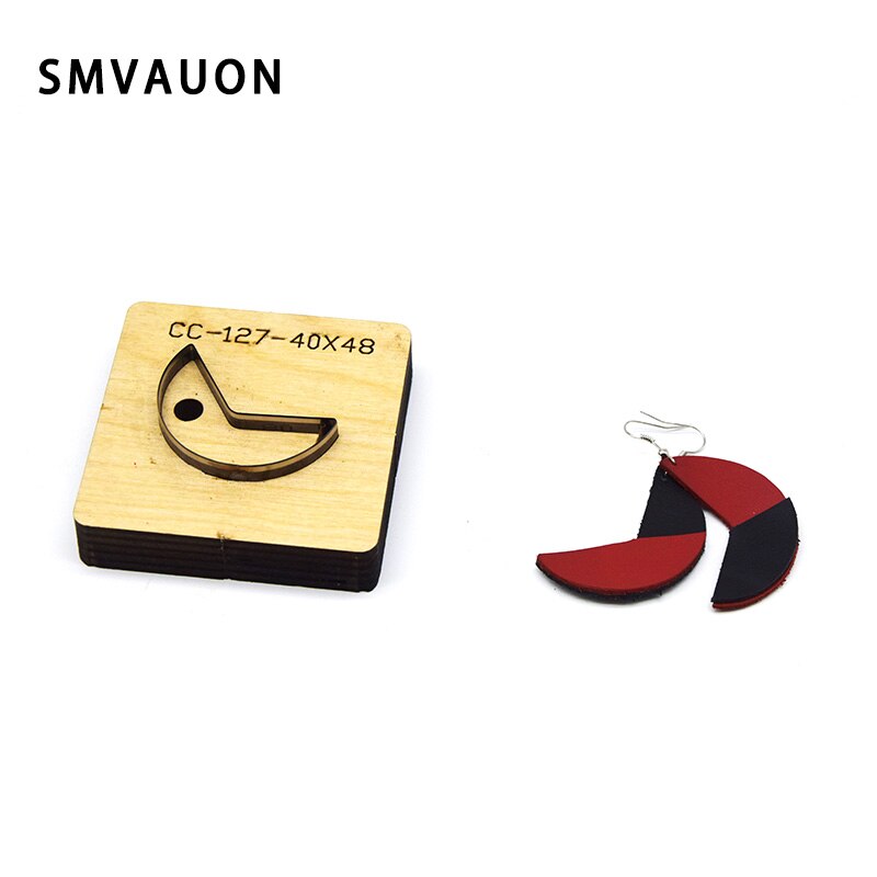 SMVAUON-herramientas de Metal para cortar cuero, regla de hoja troquelada, pendiente de acero, molde para recortar troqueles para cortador de cuero, manualidades de cuero
