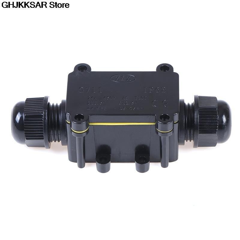IP68 IP66 2 Way 3 Way Waterproof Electrical Junction Box For Outdoor Lighting Cable