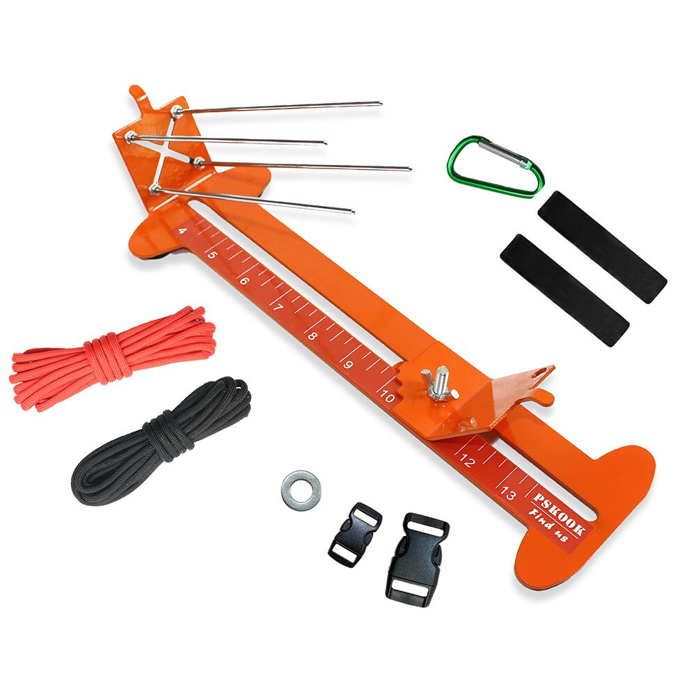 Paracord Armband Jig Kit Paracord Tool Kit Weven Diy Maker Tool Met Geen Slip Rubber Voeten Van 4 Inch Tot 13 Inches Lange: Oranje